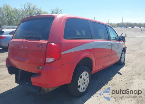 2015 Dodge Grand Caravan Se из США, поврежденный, VIN 2C4RDGBG1FR685929